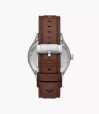 Reloj Fossil Fenmore Hombre Cuero Marrón Esfera - Vista lateral