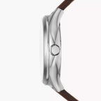 Reloj Fossil Fenmore Hombre Cuero Marrón Esfera - Detalle de esfera