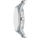 Reloj Fossil Flynn Moonphase Hombre Acero Plateado - Vista lateral