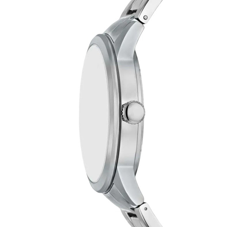 Reloj Fossil Flynn Moonphase Hombre Acero Plateado - Vista lateral