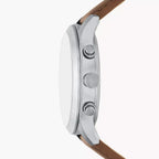 Reloj Fossil Bennett Hombre Correa Piel Marrón - Vista lateral