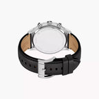 Reloj Fossil Fenmore Hombre Correa Cuero Negro - Vista lateral