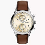 BQM7105 Reloj Fossil Bennett Hombre Correa Cuero Marrón