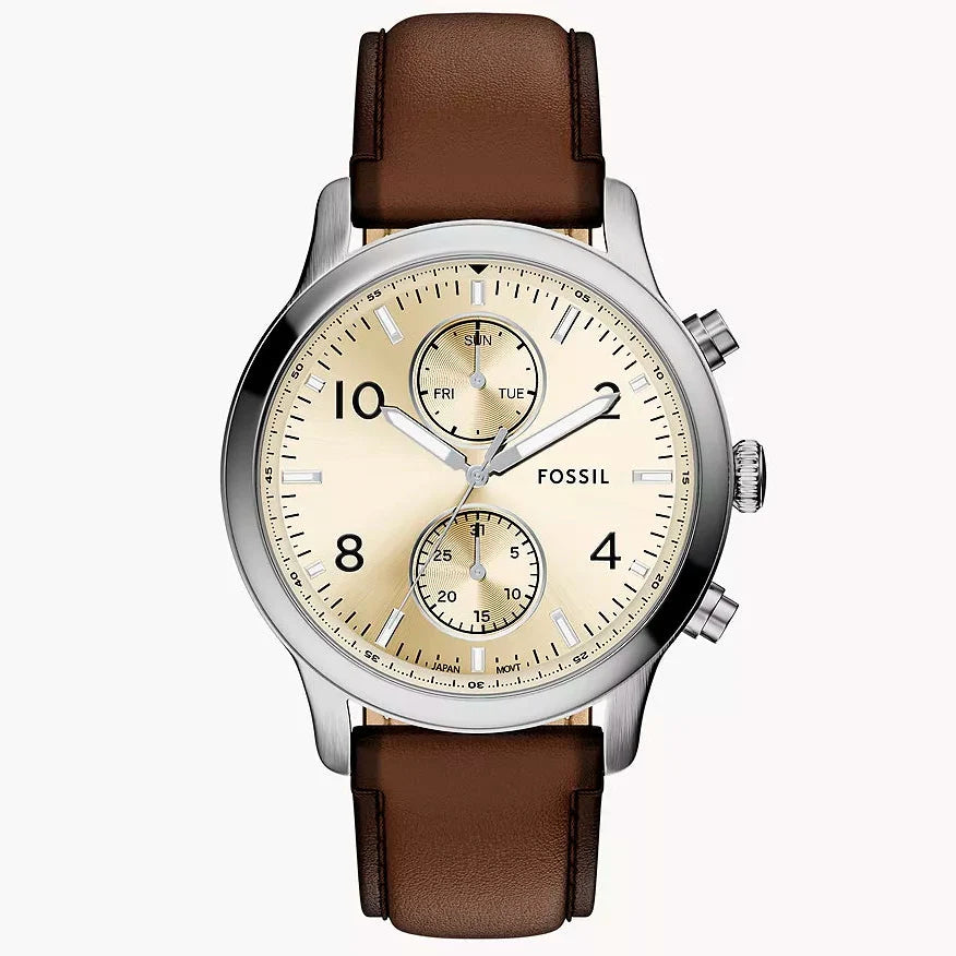 Reloj Fossil Bennett Hombre Correa Cuero Marrón - Reloj original en Guatemala