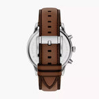 Reloj Fossil Bennett Hombre Correa Cuero Marrón - Vista trasera