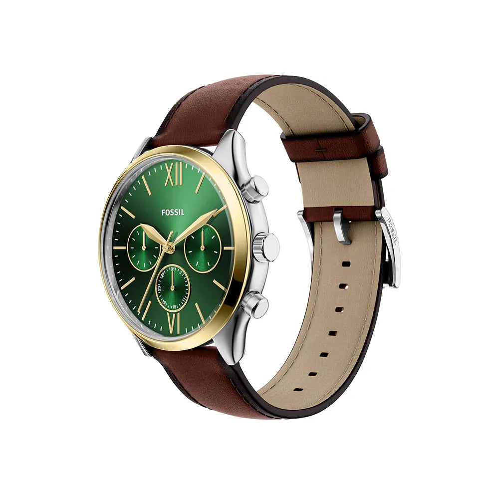 Reloj Fossil Fenmore de hombre correa de piel - Vista lateral