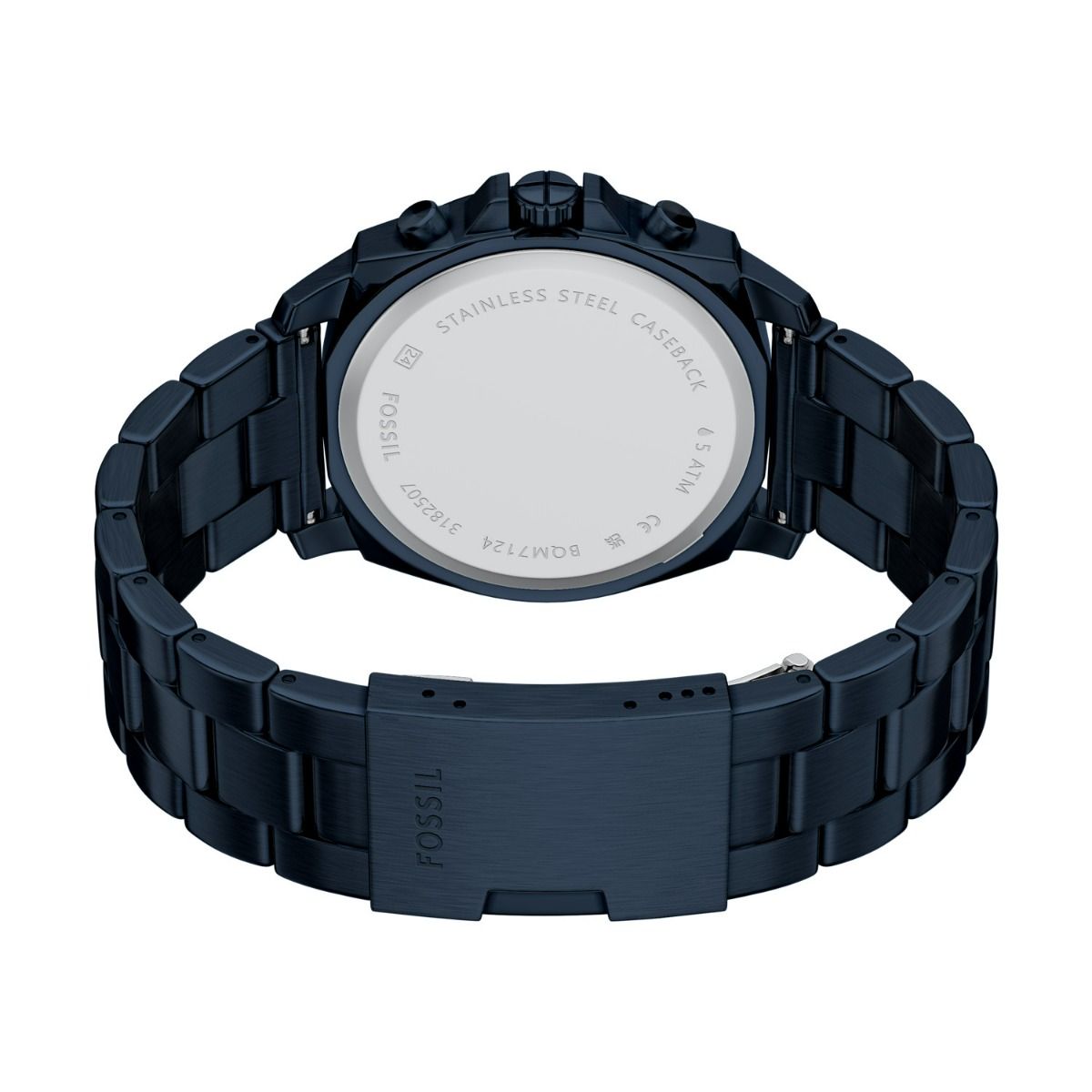 Reloj Fossil Privateer de hombre correa de metal - Vista trasera