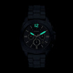 Reloj Fossil Privateer de hombre correa de metal - Detalle de esfera