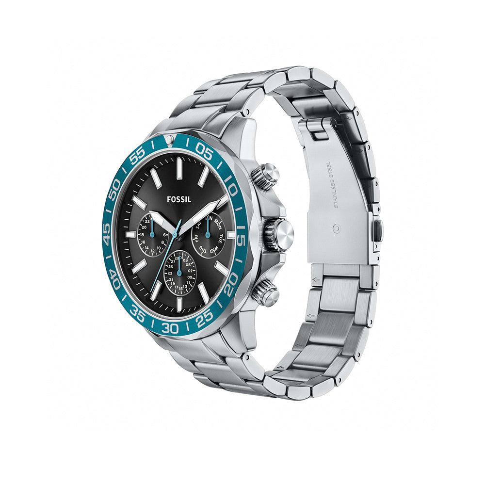 Reloj Fossil Bannon de hombre correa de metal - Vista trasera