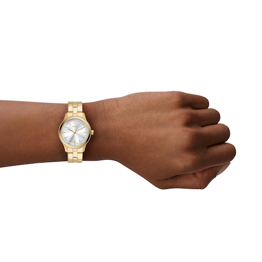 Reloj Fossil Brynn Mujer Acero Inoxidable Dorado - Vista lateral