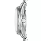 Reloj Fossil Rye Mujer Acero Inoxidable Plateado - Vista lateral