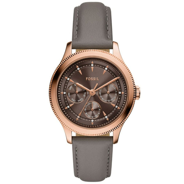 Reloj Fossil Brynn Mujer Correa Piel Gris Rose - Reloj original en Guatemala