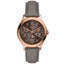BQW8023 Reloj Fossil Brynn Mujer Correa Piel Gris Rose