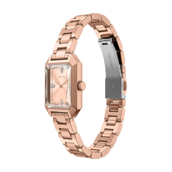 Reloj Fossil Bridget de dama correa de metal - Vista lateral