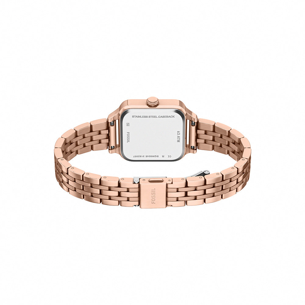 Reloj Fossil Colleen de mujer banda de acero inoxidable - Vista lateral
