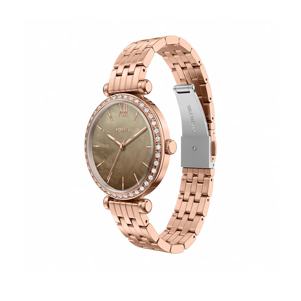 Reloj Fossil Tillie de mujer correa de metal - Vista trasera