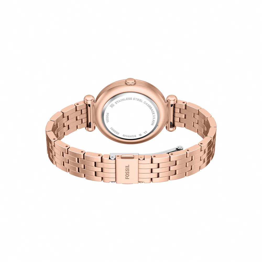 Reloj Fossil Tillie de mujer correa de metal - Vista lateral