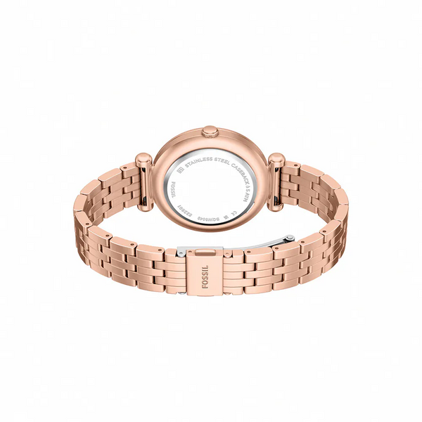 Reloj Fossil Tillie de mujer correa de metal - Vista lateral