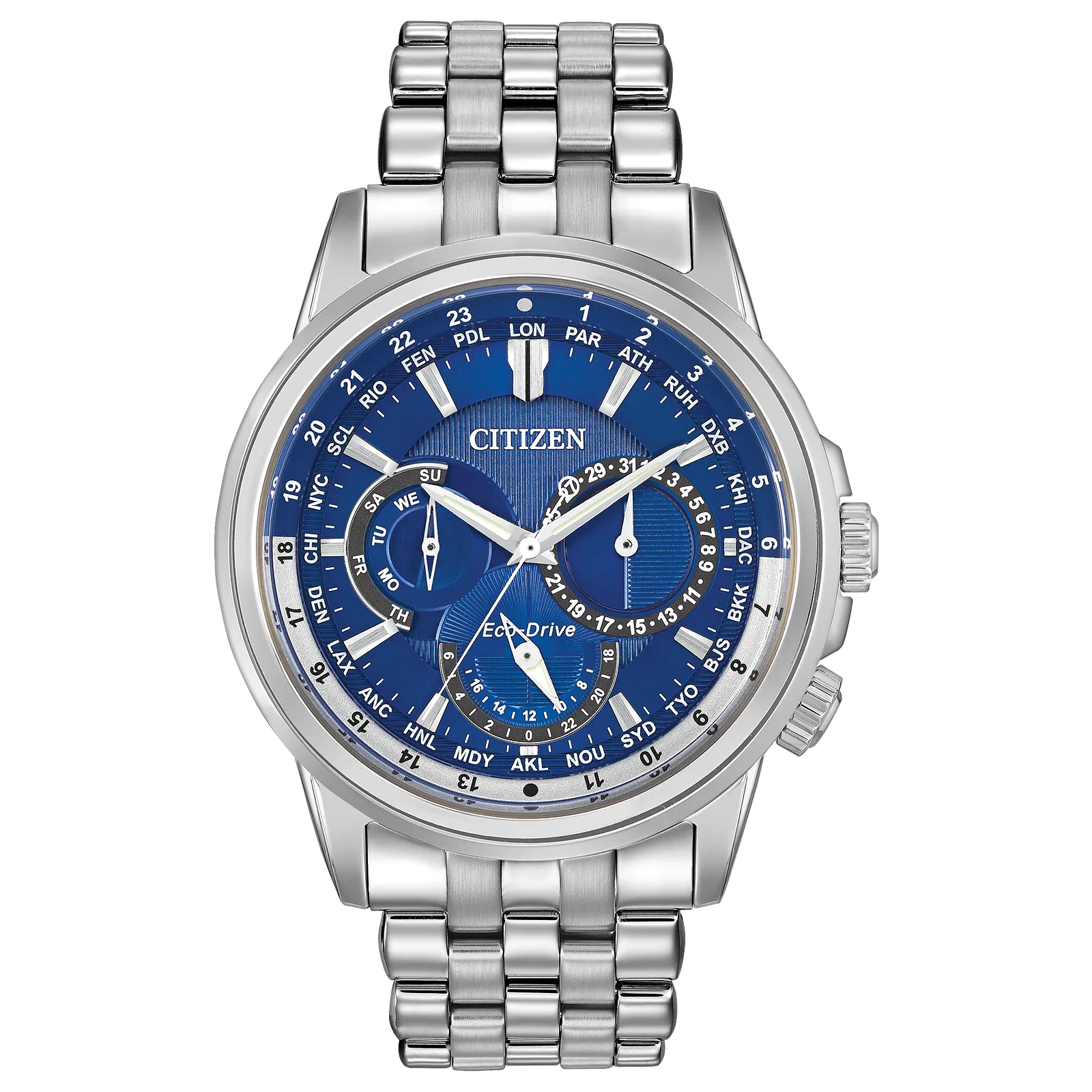 bu2021-51l Reloj Citizen Calendrier Eco-drive de hombre pulsera de metal 44mm - Reloj original en Guatemala