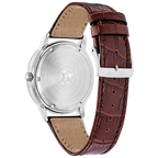 12L Reloj Citizen Corso Hombre Piel Marrón Esfera Azul - Vista trasera