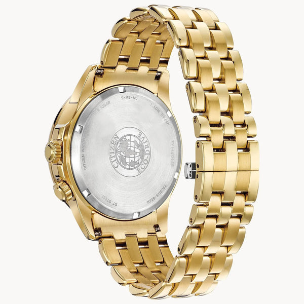 56E Reloj Citizen Corso Eco-Drive Hombre Acero Dorado - Vista lateral
