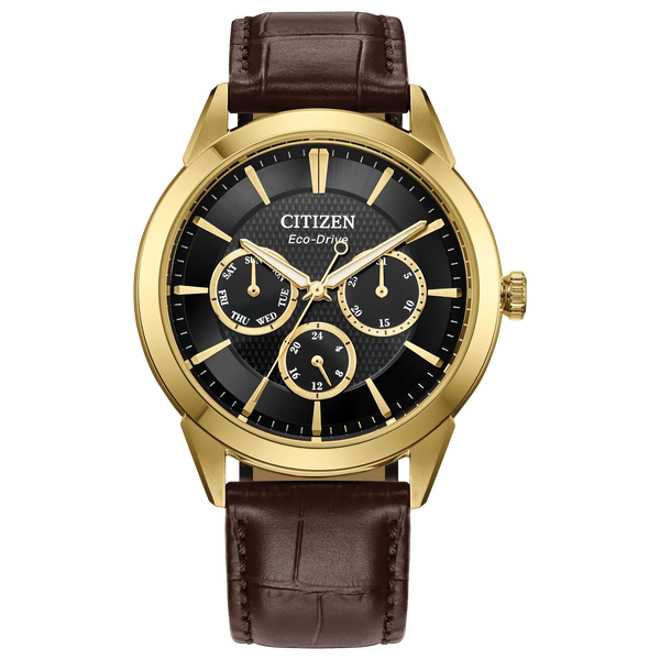 06E Reloj Citizen Rolan de hombre pulsera de piel 40 mm Eco-drive - Reloj original en Guatemala