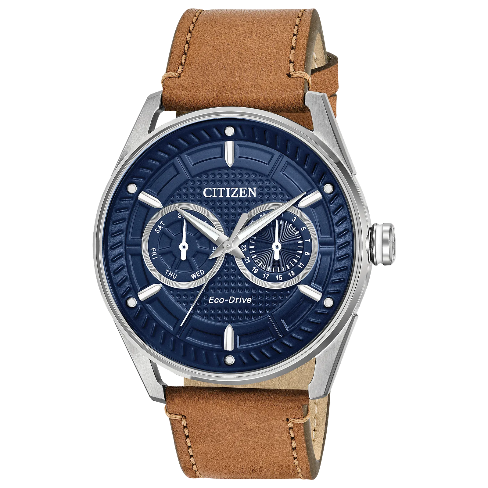 Reloj Citizen Corso Eco-Drive Hombre Piel Esfera Azul - Reloj original en Guatemala