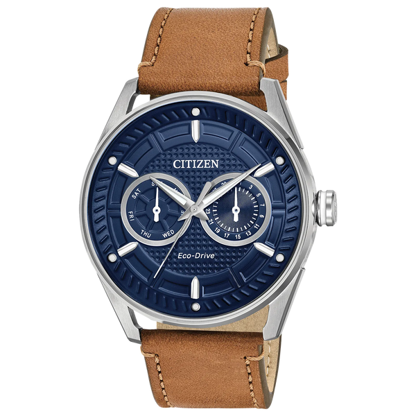 Reloj Citizen Corso Eco-Drive Hombre Piel Esfera Azul - Reloj original en Guatemala