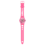 Reloj Swatch Love With All The Alphabet de señorita pulsera de resina - Vista trasera