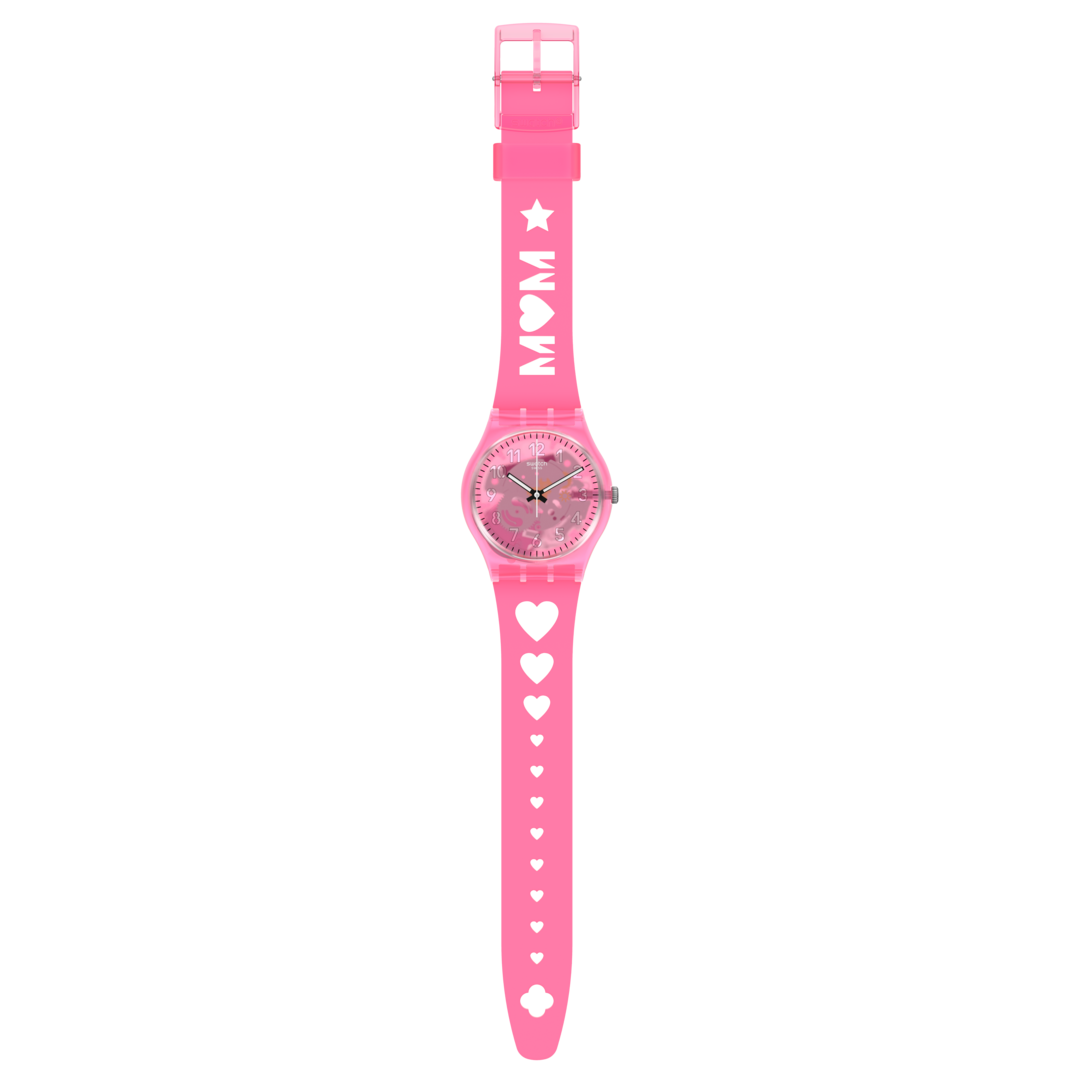 Reloj Swatch Love With All The Alphabet de señorita pulsera de resina - Vista trasera