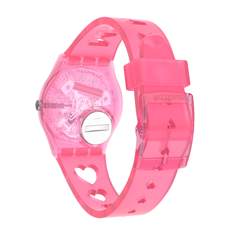 Reloj Swatch Love With All The Alphabet de señorita pulsera de resina - Detalle de esfera