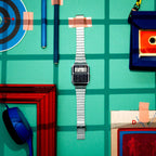 CA-500WE Reloj Casio Calculadora Unisex Acero Plateado - Vista 6