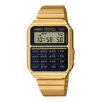 CA-500WEG Reloj Casio Calculator Unisex Correa de Acero - Reloj original en Guatemala