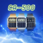 CA-500WEGG Reloj Casio Calculator Unisex Correa de Resina - Detalle de esfera