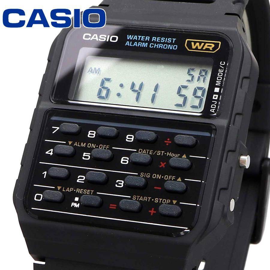 CA-53W-1 Reloj Casio para Hombre, Con Calculadora - Negro