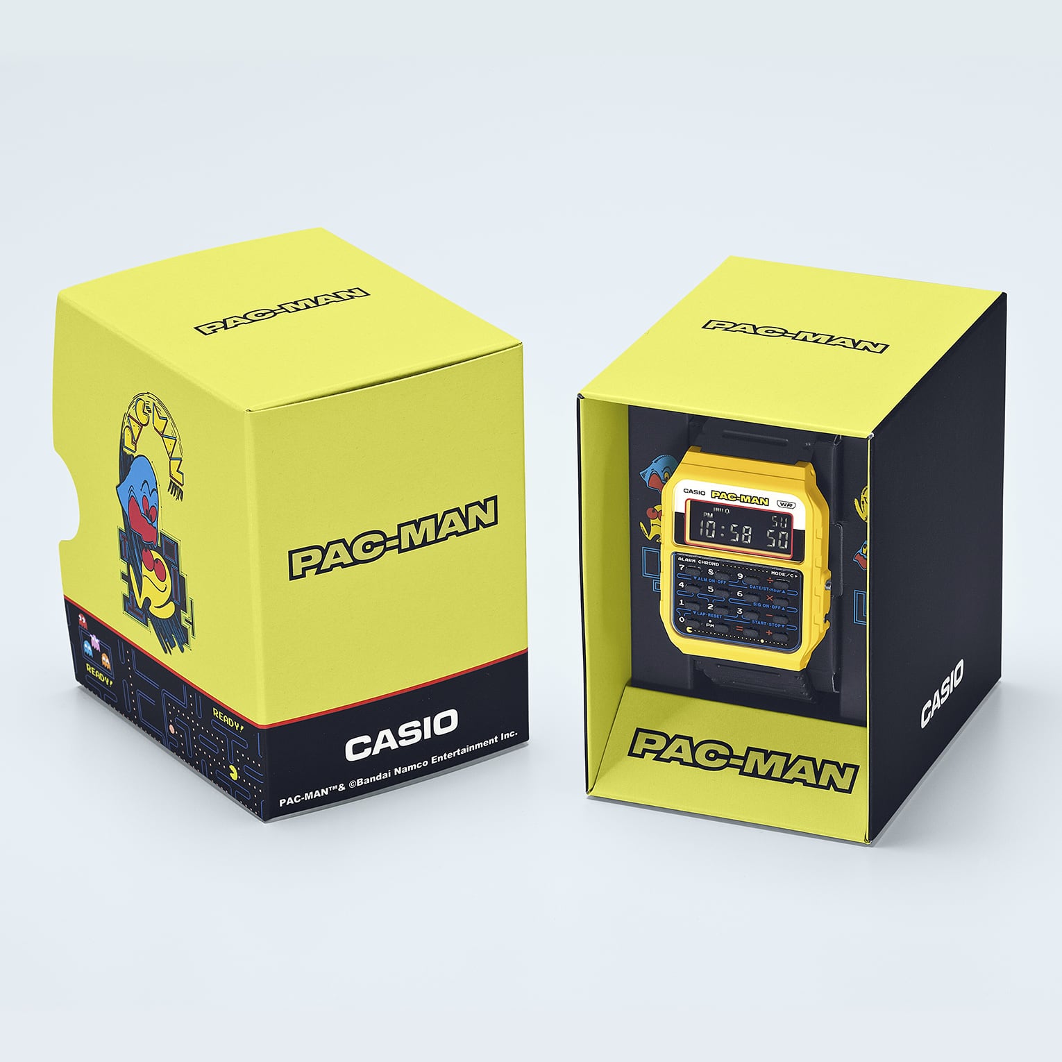 CA-53WPC Reloj Casio Pac-Man Unisex Correa de Caucho - Vista trasera