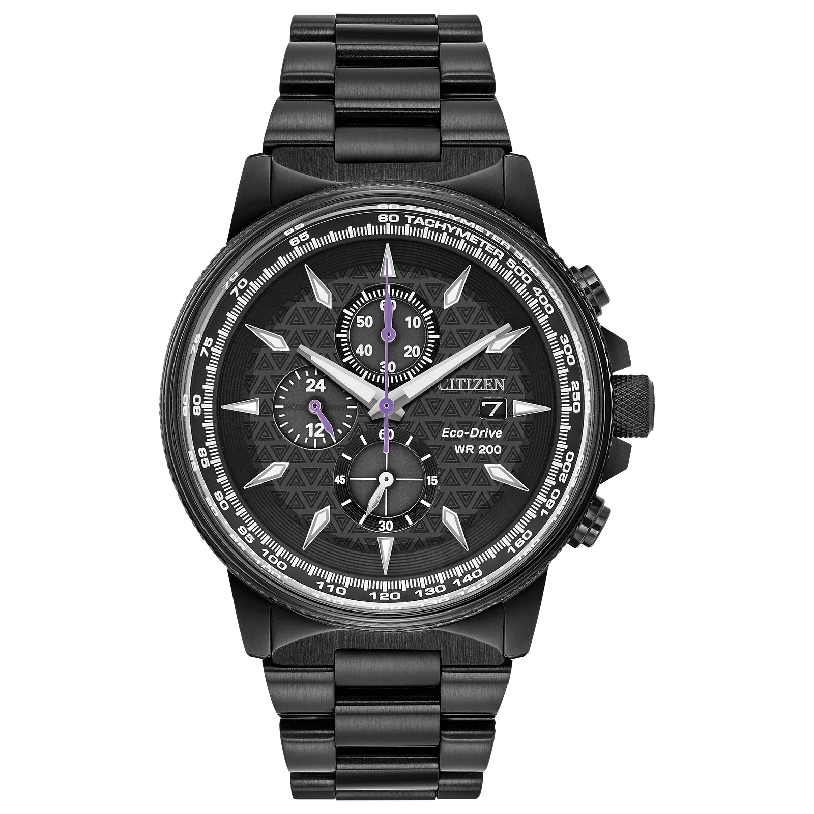 Reloj 52W Citizen Black Panther Marvel Eco-drive de hombre pulsera de metal - Reloj original en Guatemala