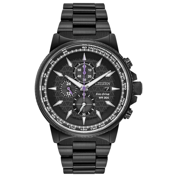 Reloj 52W Citizen Black Panther Marvel Eco-drive de hombre pulsera de metal - Reloj original en Guatemala