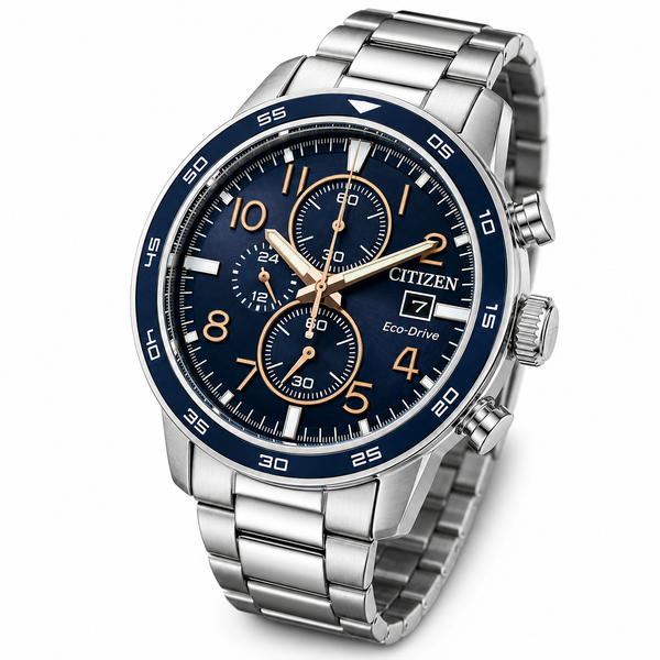 CA0647-52L Reloj Citizen Eco-Drive de hombre correa de metal - Acero Inoxidable Plateado