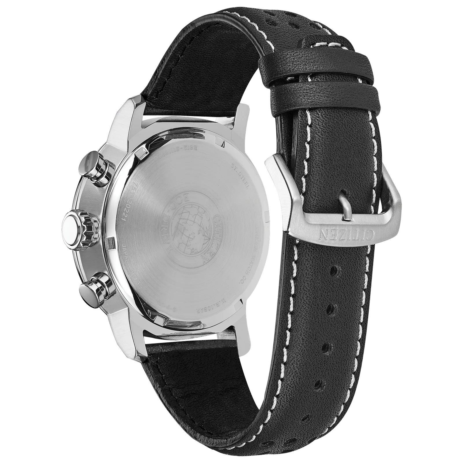 14E Reloj Citizen Brycen Eco-drive de hombre pulsera de piel - Vista lateral