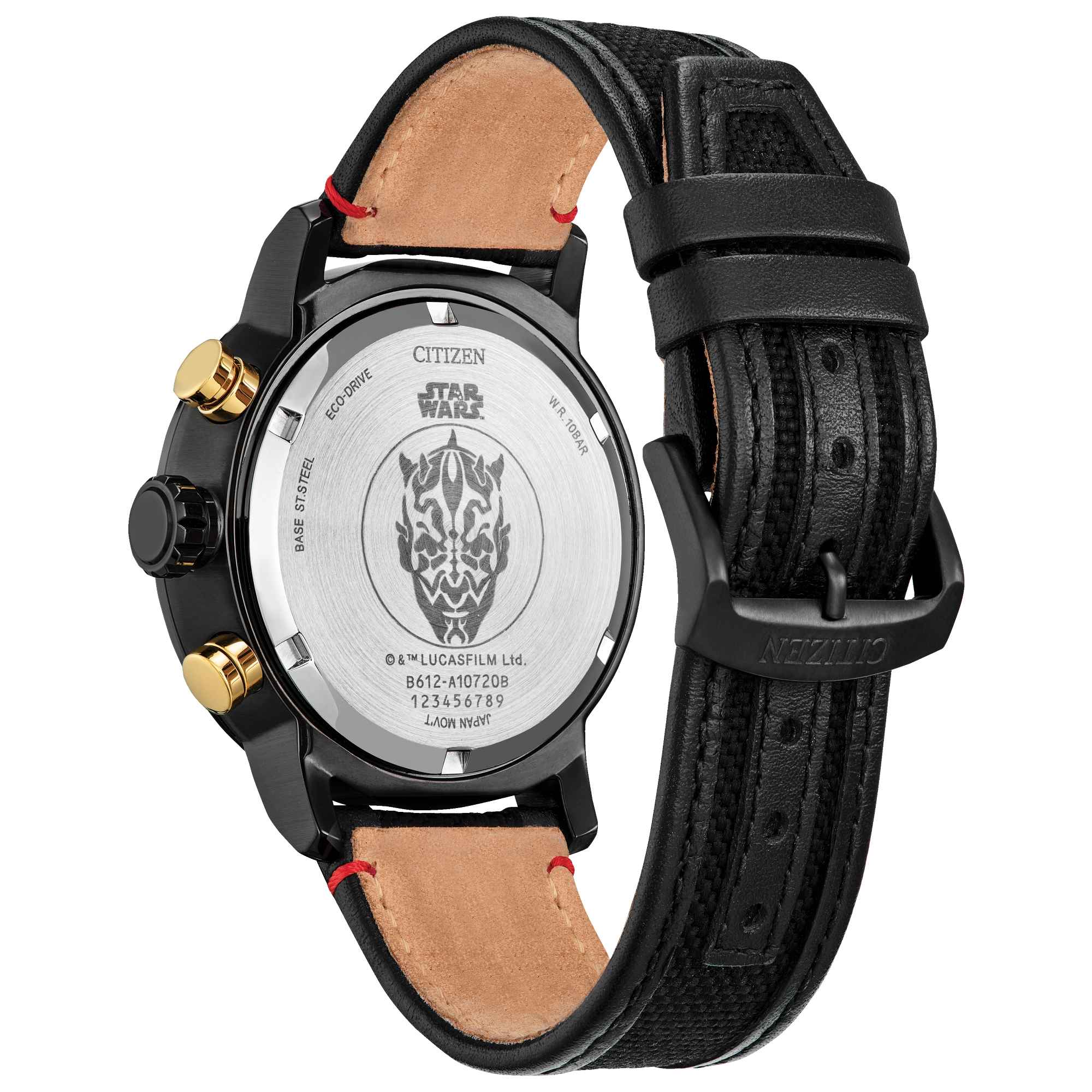 Reloj Citizen Star Wars Hombre Correa Tela Negro - Vista lateral