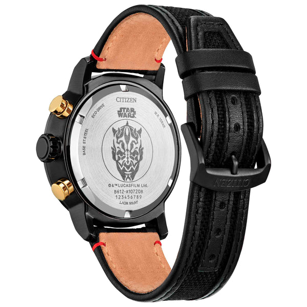 Reloj Citizen Star Wars Hombre Correa Tela Negro - Vista lateral