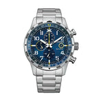 59L Reloj Citizen Chronograph Avion Eco-Drive Hombre Acero Azul - Reloj original en Guatemala