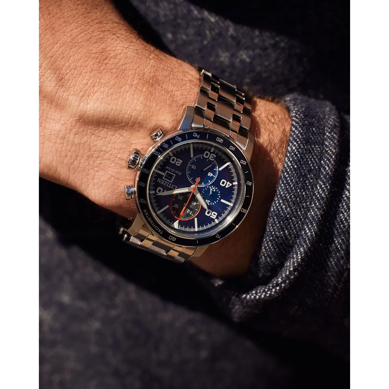 Reloj Citizen Brycen Hombre Correa de Acero Azul - Vista 5