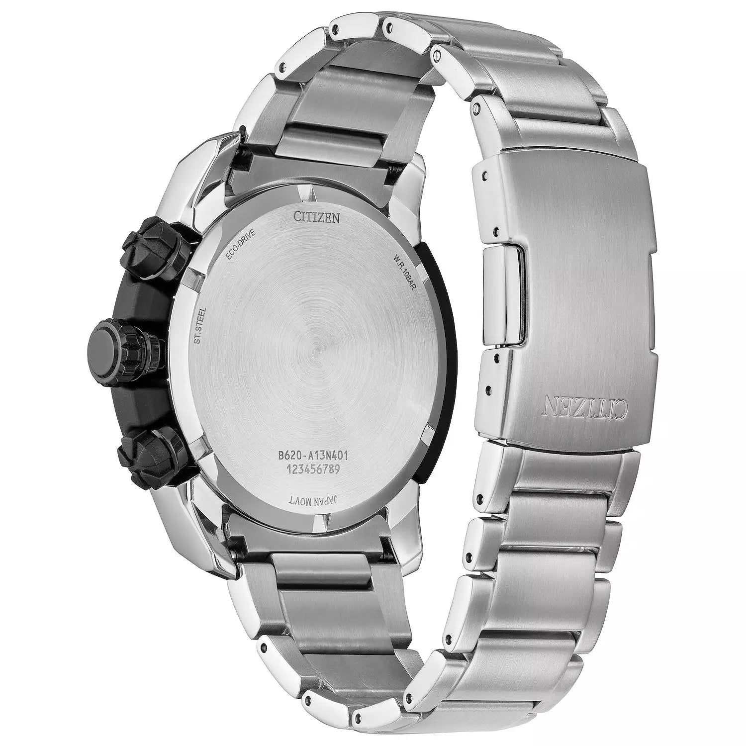 Reloj 81A Citizen Eco-Drive Brycen de caballero pulsera de metal - Detalle de esfera