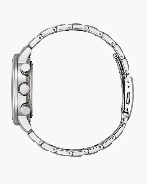 56L Citizen reloj de hombre pulsera de metal Eco-drive - Detalle de esfera