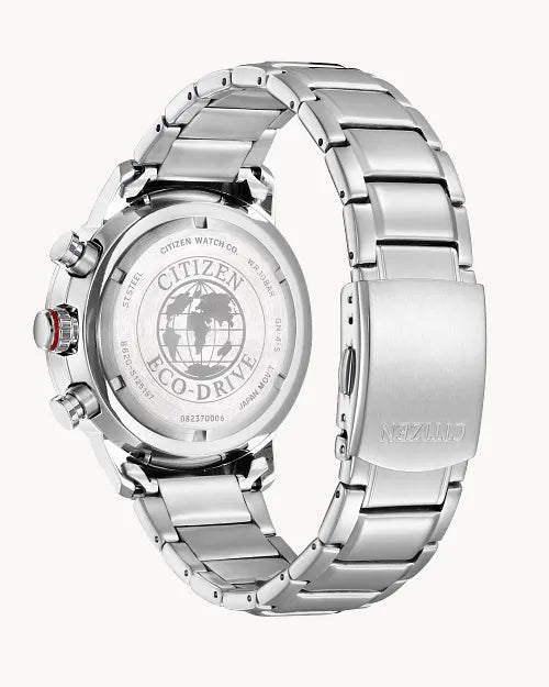56L Citizen reloj de hombre pulsera de metal Eco-drive - Vista lateral