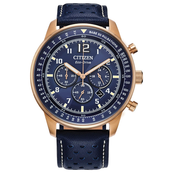 00L Reloj Citizen Eco-Drive de hombre correa de cuero - Reloj original en Guatemala