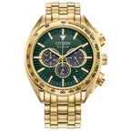 59X Reloj Citizen Carson Eco-Drive Hombre Acero Dorado Verde - Reloj original en Guatemala