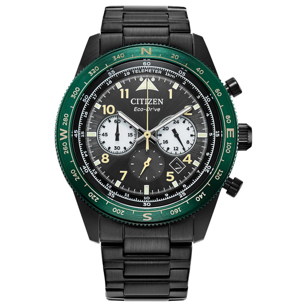 CA4555-81E Reloj Citizen Eco-Drive de hombre pulsera de metal - Acero Inoxidable Negro